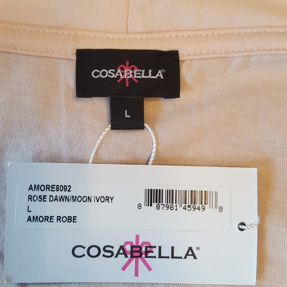 New Cosabella Pink/White Robe - Picture 7 of 9